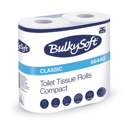 Bulkysoft Classic Toilettenpapier Kleinrollen 40 Rollen (10 x 4)
