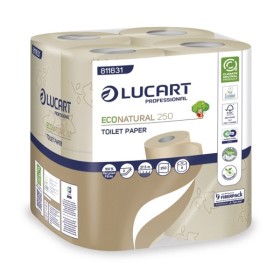 Lucart EcoNatural 250 Toilettenpapier Kleinrollen 64 Rollen (8 x 8)