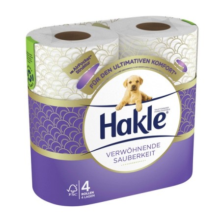 Hakle Verwöhnende Sauberkeit Toilettenpapier Kleinrollen 24 Rollen (6 x 4)