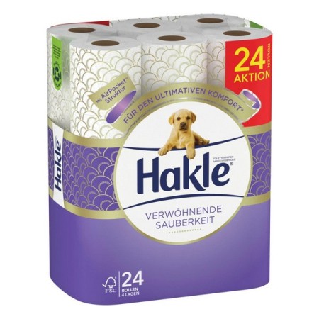 Hakle Verwöhnende Sauberkeit Toilettenpapier Kleinrollen 24 Rollen