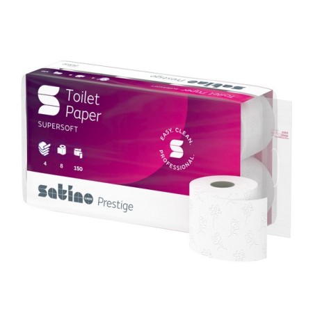Satino Prestige Toilettenpapier Kleinrollen - MT1 System 72 Rollen (9 x 8)