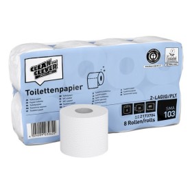 CLEAN and CLEVER Toilettenpapier Kleinrollen SMA 103 48 Rollen (6 x 8) CLEAN and CLEVER Toilettenpapier Kleinrollen SMA 103 48 Rollen (6 x 8)
