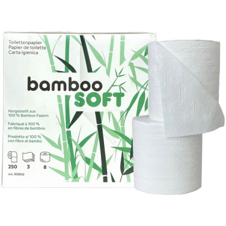 Toilettenpapier Bamboo SOFT Kleinrollen 64 Rollen (8 x 8)