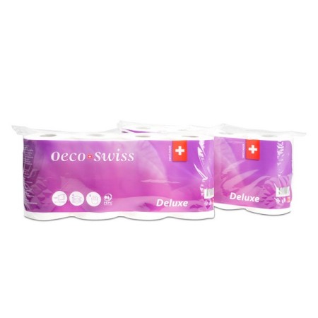 Oeco Swiss Deluxe Toilettenpapier Kleinrollen 56 Rollen (7 x 8)