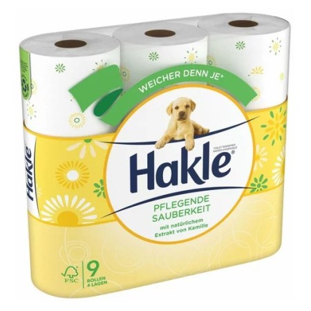 Hakle Pflegende Sauberkeit Toilettenpapier Kleinrollen 36 Rollen (4 x 9)