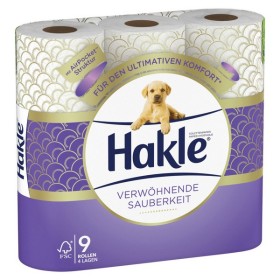 Hakle Verwöhnende Sauberkeit Toilettenpapier Kleinrollen 36 Rollen (4 x 9) Hakle Verwöhnende Sauberkeit Toilettenpapier Kleinrollen 36 Rollen (4 x 9)