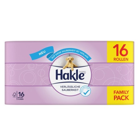Hakle Verlässliche Sauberkeit Toilettenpapier Kleinrollen 16 Rollen