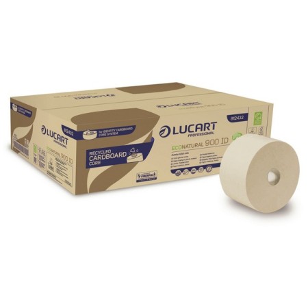 Lucart EcoNatural 900 ID Toilettenpapier Mini Jumbo 12 Stück