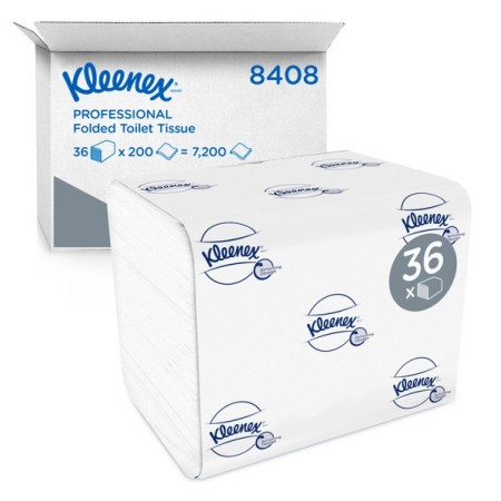 Kimberly-Clark Kleenex Toilettenpapier Einzelblatt 36 Pakete