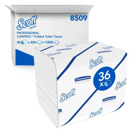 Kimberly-Clark Scott Toilettenpapier Einzelblatt 36 Pakete