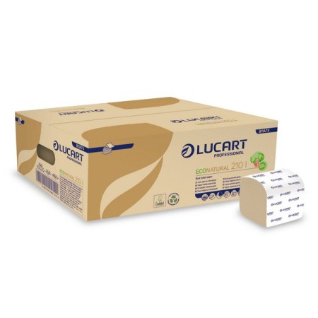 Lucart EcoNatural 210 I Toilettenpapier Einzelblatt 8400 Blatt (40 x 210)