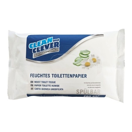 CLEAN and CLEVER feuchtes Toilettenpapier PRO 437 36 Pakete