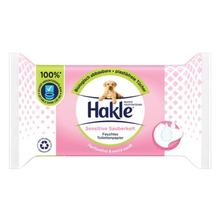 Hakle Sensitive Sauberkeit feuchtes Toilettenpapier 12 Pakete