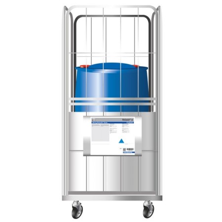 Relasafe Drum sr Klarspüler im Gitterwagen 1 Container