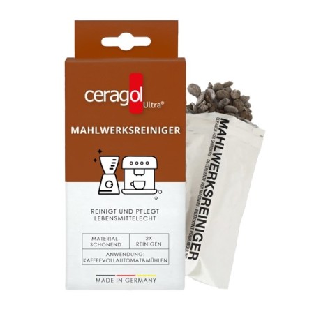 Ceragol Ultra Premium Mahlwerksreiniger für Mühlen und Kaffevollautomaten 20 Pakete