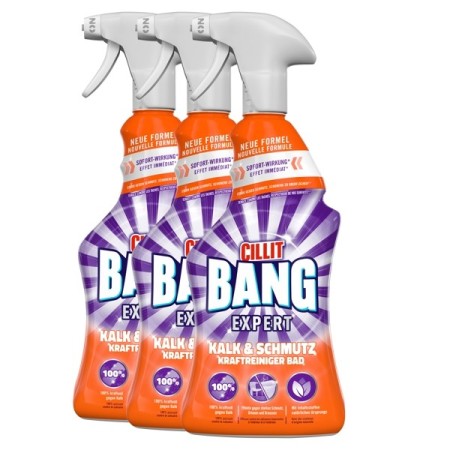 Cilit Bang Expert Kraftreiniger für Kalk und Schmutz 3 Flaschen