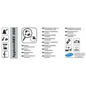 LABEL hygienicDES 2GO Klebeetikett 1 Bogen