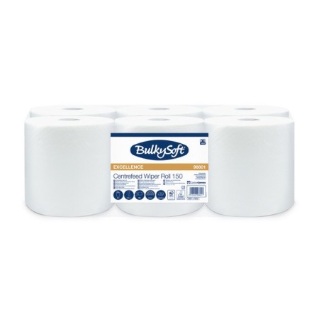 Bulkysoft Premium Papierwischtücher Midi 6 Rollen