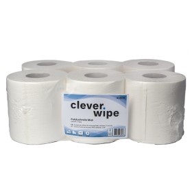 Papierwischtücher Midi Clever Wipe 6 Rollen Papierwischtücher Midi Clever Wipe 6 Rollen