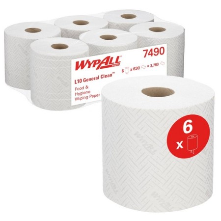 Kimberly-Clark Papierwischtücher Midi Wypall – L10 Extra 6 Rollen