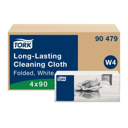 Tork Premium langlebige Reinigungstücher 90 - Einzeltücher Top Pack – W4 System 360 Blatt (4 x 90)