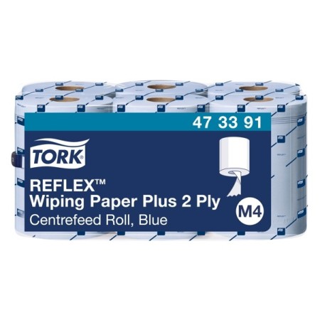 Tork Reflex starke Mehrzweck-Papierwischtücher Midi – M4 System 6 Rollen