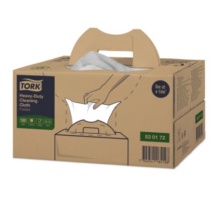 Tork Premium extra starke Reinigungstücher 530 - Einzeltücher Handy Box – W7 System 180 Blatt