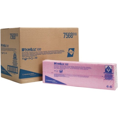 Kimberly-Clark Reinigungstücher Wypall – X80 250 Blatt (10 x 25)