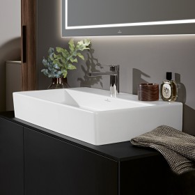 Villeroy & Boch Memento 2.0 Waschtisch 80 cm mit 1 Hahnloch, ohne Überlauf