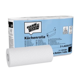 CLEAN and CLEVER Küchenrollen SMA69 32 Rollen (8 x 4) CLEAN and CLEVER Küchenrollen SMA69 32 Rollen (8 x 4)
