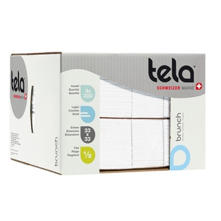 Tela Brunch Servietten 1200 Stück (4 x 300)