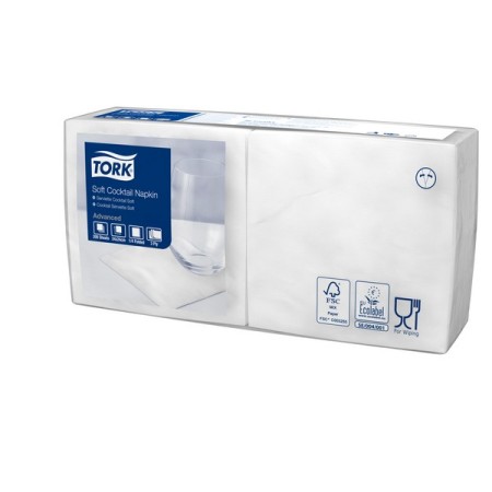 Tork Soft Cocktail-Servietten 2400 Stück (12 x 200)