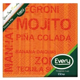 Servietten Zellstoff "Mojito" Deni Every 320 Stück (16 x 20) Servietten Zellstoff "Mojito" Deni Every 320 Stück (16 x 20)
