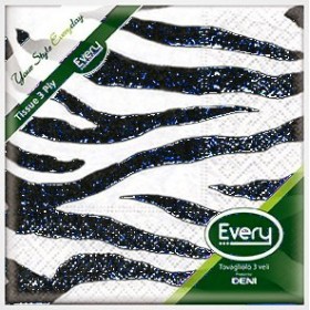 Servietten Zellstoff "Zebra" Deni Every 320 Stück (16 x 20) Servietten Zellstoff "Zebra" Deni Every 320 Stück (16 x 20)