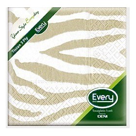 Servietten Zellstoff "Zebra" Deni Every 320 Stück (16 x 20) Servietten Zellstoff "Zebra" Deni Every 320 Stück (16 x 20)