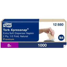 Tork Xpressnap Extra Soft Spenderservietten – N4 System 8000 Stück (8 x 1000)