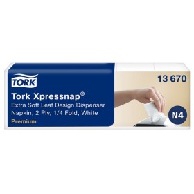 Tork Xpressnap Interfold Spenderservietten – N4 System 4000 Stück (8 x 500) Tork Xpressnap Interfold Spenderservietten – N4 System 4000 Stück (8 x 500)
