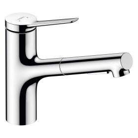 hansgrohe Zesis M33 Einhebel-Küchenarmatur 150 mit Ausziehbrause, 2 Strahlarten, Schlauchbox (sBox)