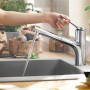 hansgrohe Zesis M33 Einhebel-Küchenarmatur 150 mit Ausziehbrause, 2 Strahlarten, Schlauchbox (sBox)