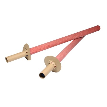 Wachsfackeln mit Holzgriff 5 Stück