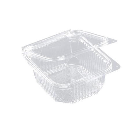 Rechteckschale mit Scharnierdeckel 600 Stück (6 x 100)