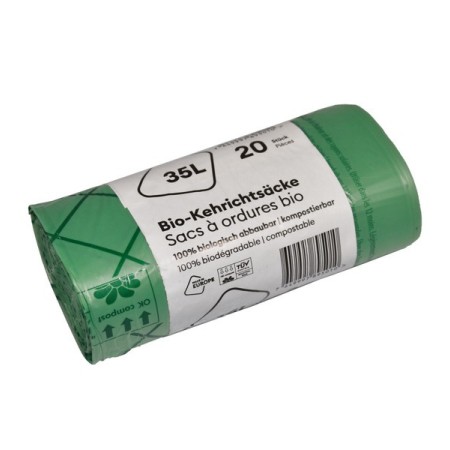 Kehrichtsäcke Compobag mit Schlaufenverschluss 20 Rollen
