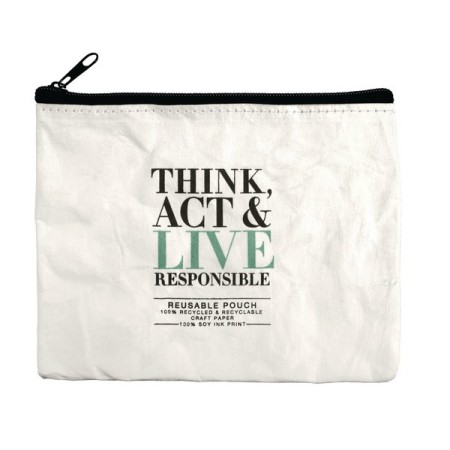 Think, Act & Live Responsible Kosmetikbeutel 100 Stück