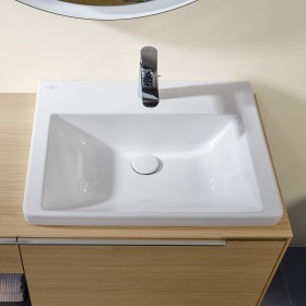 Villeroy & Boch Subway 3.0 Schrankwaschtisch 60 cm, mit 1 Hahnloch, ohne Überlauf, Unterseite geschliffen