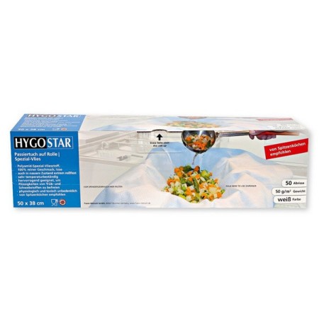 HYGOSTAR Passiertuch in Spenderbox 1 Rolle