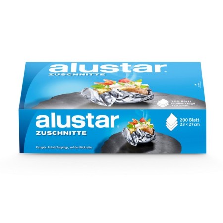 Aluminiumfolie-Zuschnitte 200 Blatt