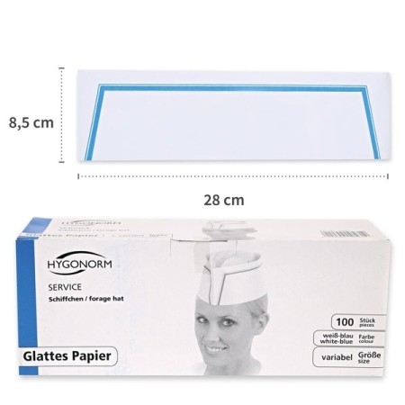 HYGOSTAR Schiffchenmütze "BUDGET" 100 Stück