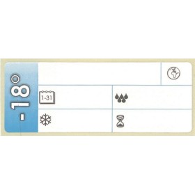 Etikettenrolle mit 500 Etiketten 1 Rolle