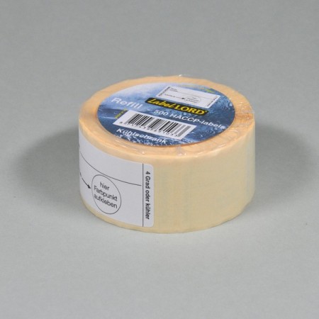 Träger-Etikett Kühlschrank HACCP 1 Rolle