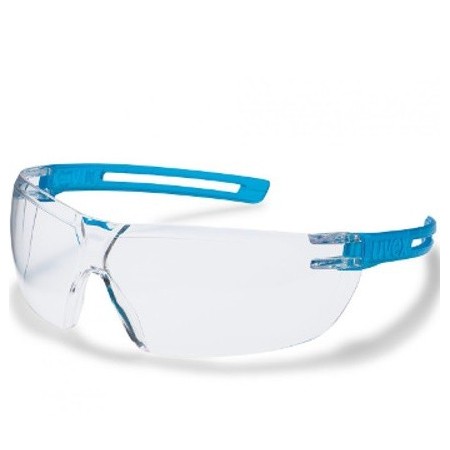 Uvex Schutzbrille x-fit blau/translucent Scheibe farblos EN 166/EN170 UV-400 5 Stück